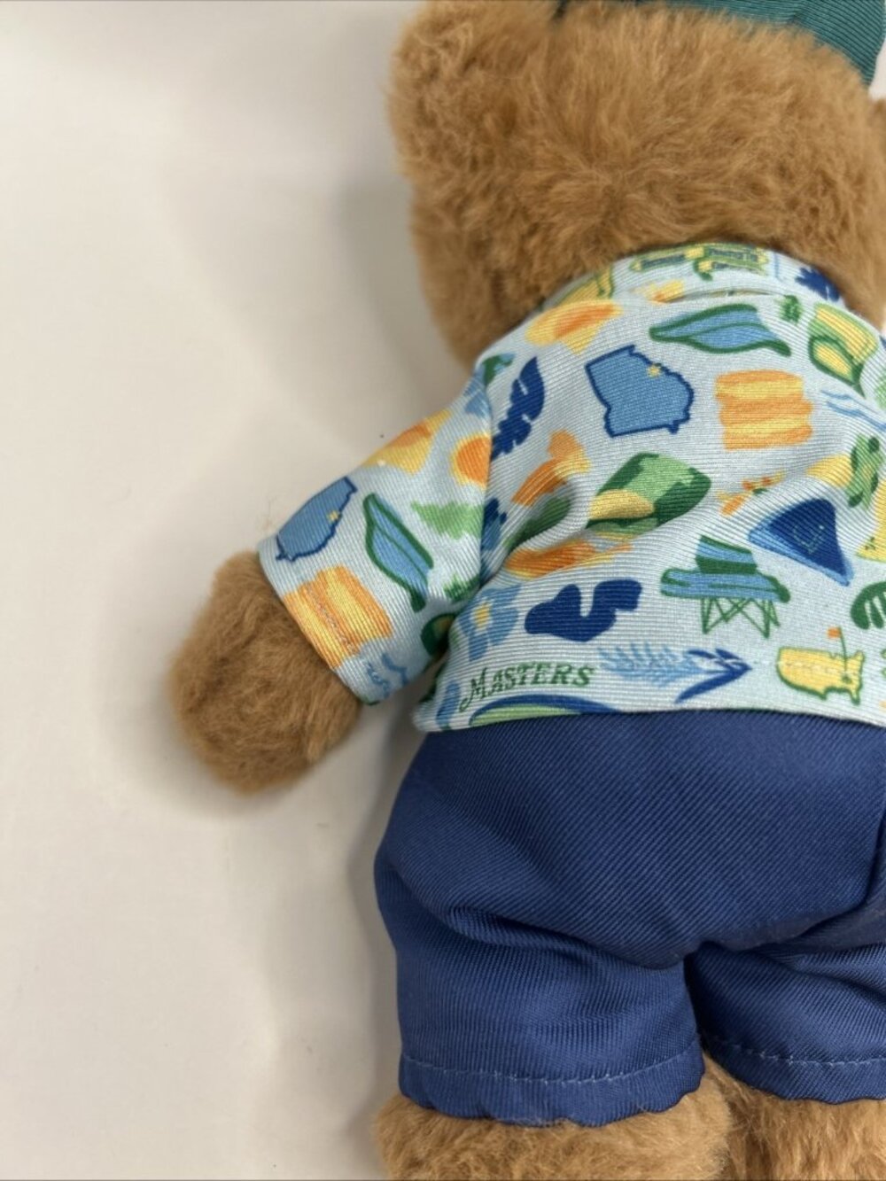 2026 Masters Tournament Boy Teddy Bear Plush Blue Shirt Cap Stuffed Animal Golf - Picture 11 of 16